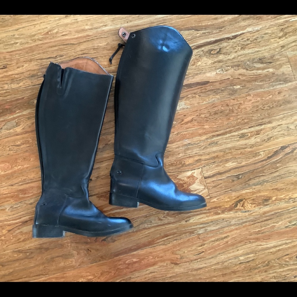 Dublin Tall English Riding Boots 9.5 XW Zip Back